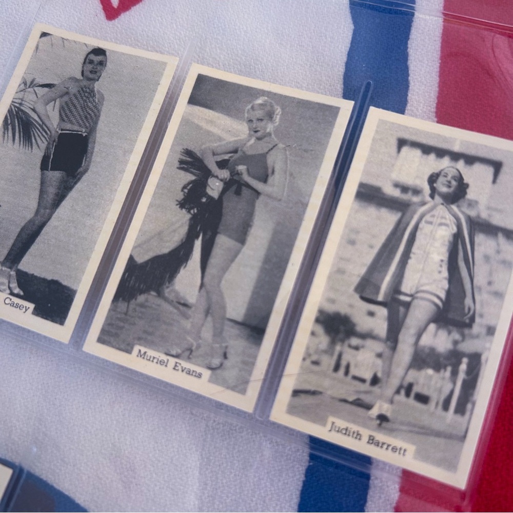 Vintage Cigarette Card Lot 1930s Murrays Cigarettes Pinup Collectibles Glamour
